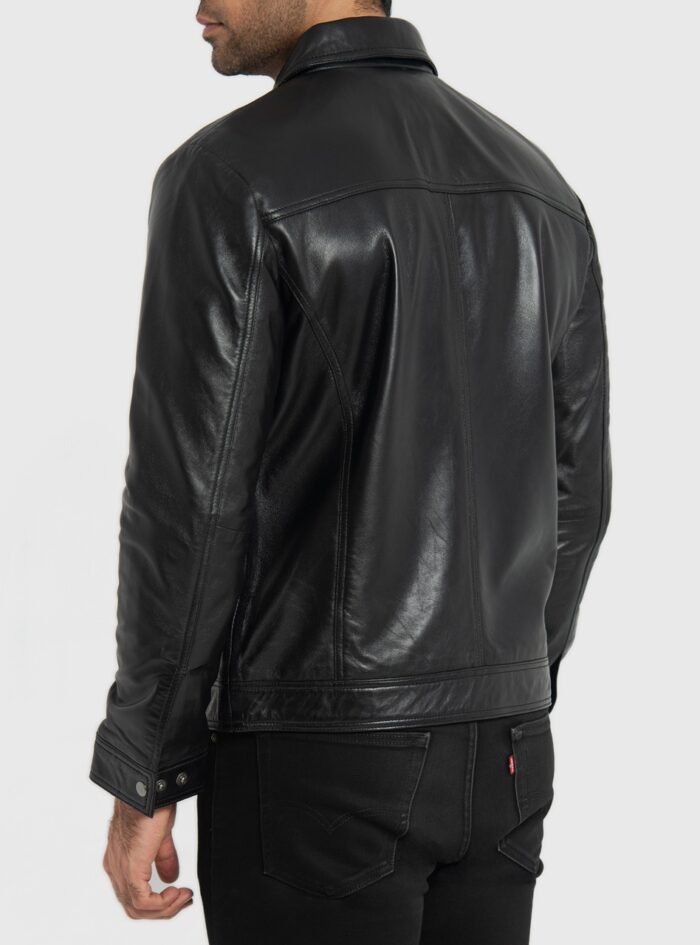 Vince Black Leather Jacket (3) Vince Black Leather Jacket (3)
