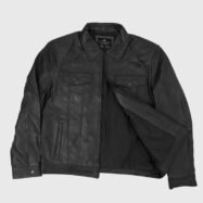 Vince Black Leather Jacket (5)