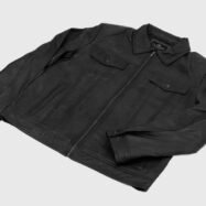 Vince Black Leather Jacket (6)