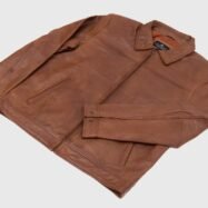 Willis Cognac Brown Leather Jacket (1)