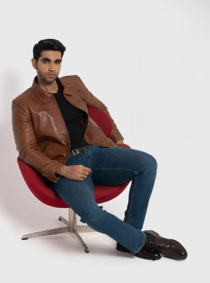 Willis Cognac Brown Leather Jacket (3) Willis Cognac Brown Leather Jacket (3)